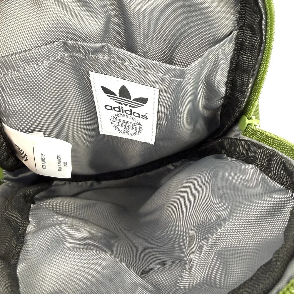 Adidas Utility Mini Sling Tech Olive White Crossbody Backpack Travel Brand New